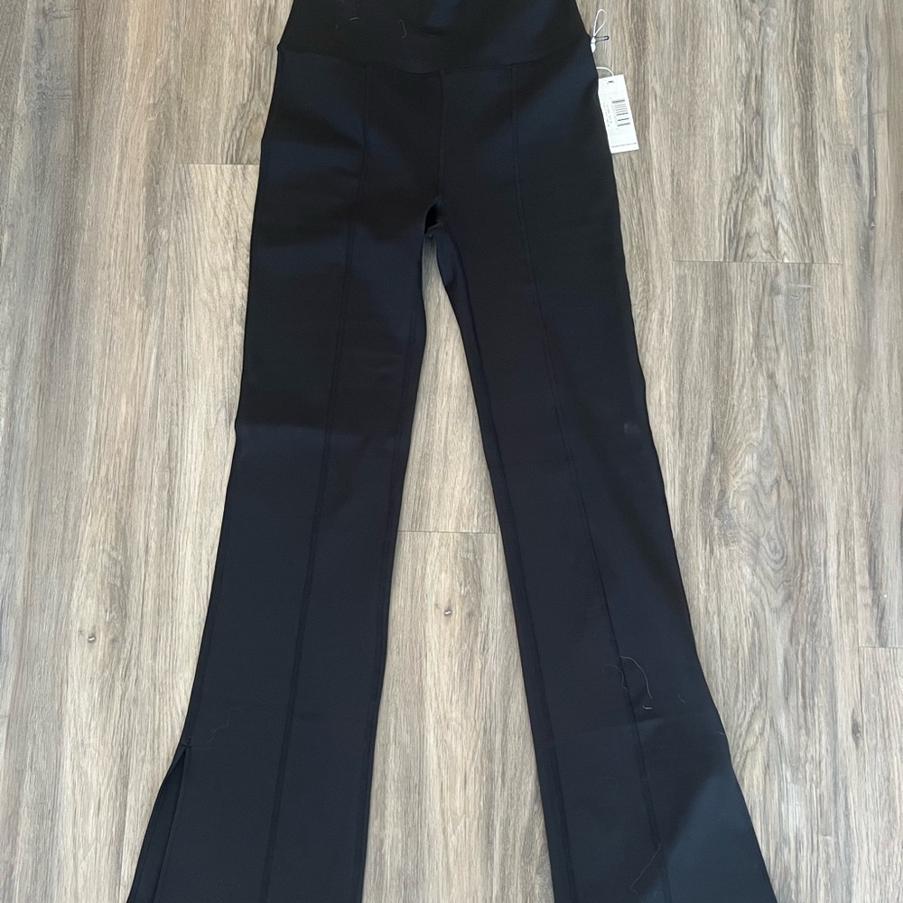 Frankie's Bikinis Black Zippy Flare Legging